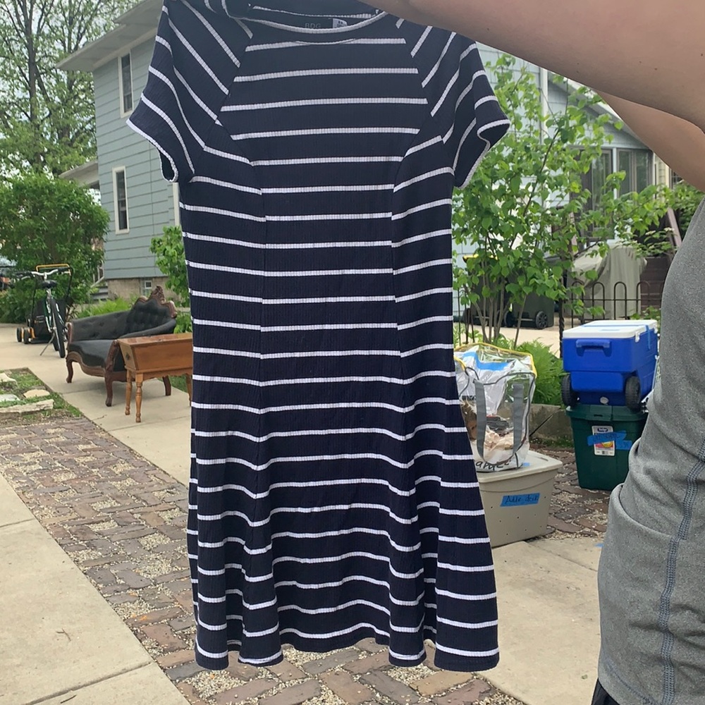 Striped skater dress